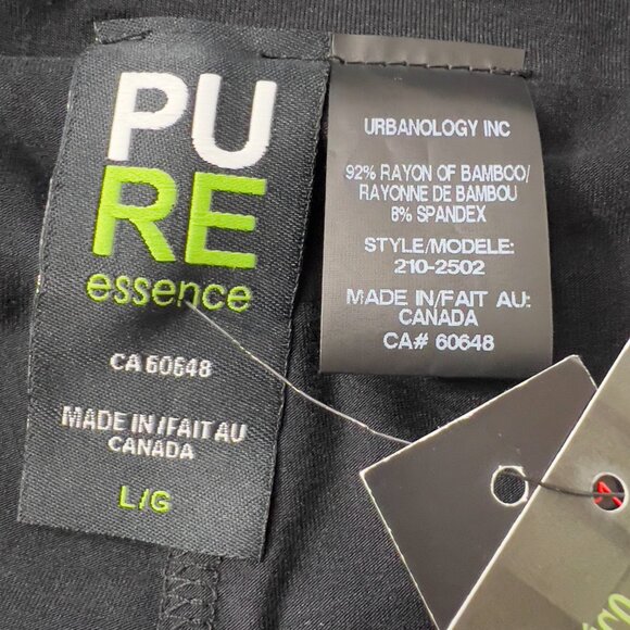 PURE Essence Bamboo Skirted Leggings Black Size Large - Picture 7 of 10